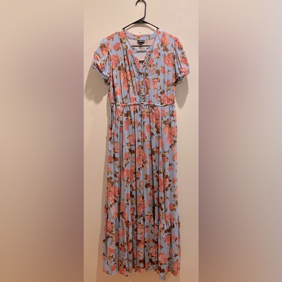 Torrid, Sz 00|M/L|10, Maxi Stretch Challis Pintuck
Tiered Dress - NWOT - Picture 11 of 13